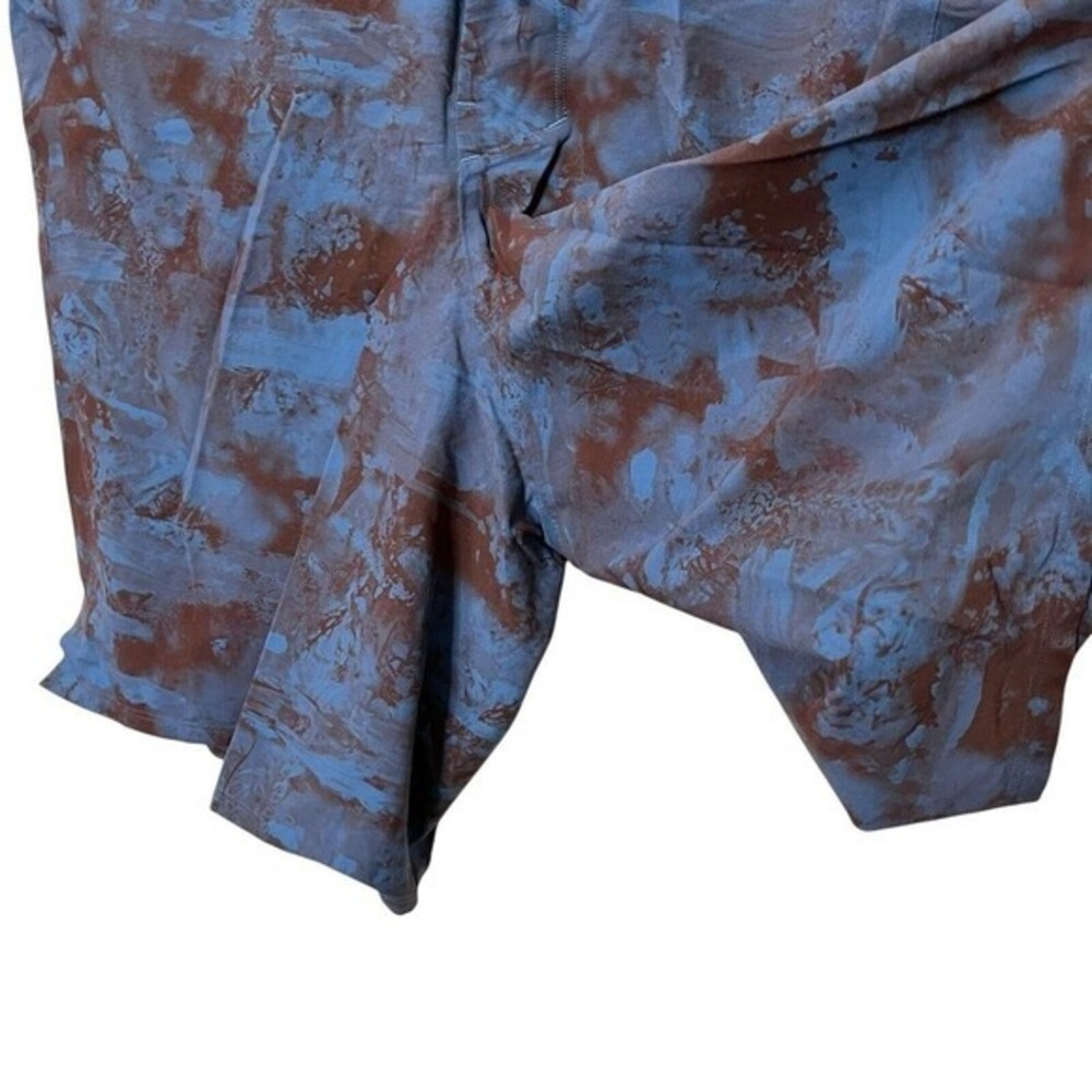 Lululemon Current State 9 Board Shorts Blue Brown Camo Swim Men's Size 33 - Picture 5 of 8